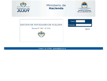 Tablet Screenshot of jubdocentes.hacienda.jujuy.gov.ar